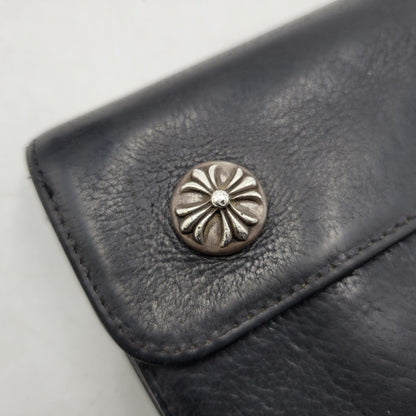 【現状渡し品】【メンズ】 CHROME HEARTS クロムハーツ WAVE WALLET ウェーブウォレット 長財布 190-251214-as-07-izu カラー：ブラック 万代Net店