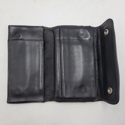 【現状渡し品】【メンズ】 CHROME HEARTS クロムハーツ WAVE WALLET ウェーブウォレット 長財布 190-251214-as-07-izu カラー：ブラック 万代Net店