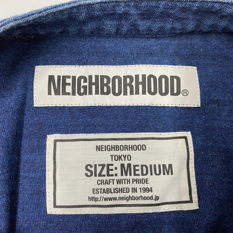 【中古品】【メンズ】 MEXICAN SHIRT 181UWNH-CSM11 メキシカン シャツ 半袖 トップス 142-251025-as-08-izu サイズ：M カラー：ネイビー 万代Net店