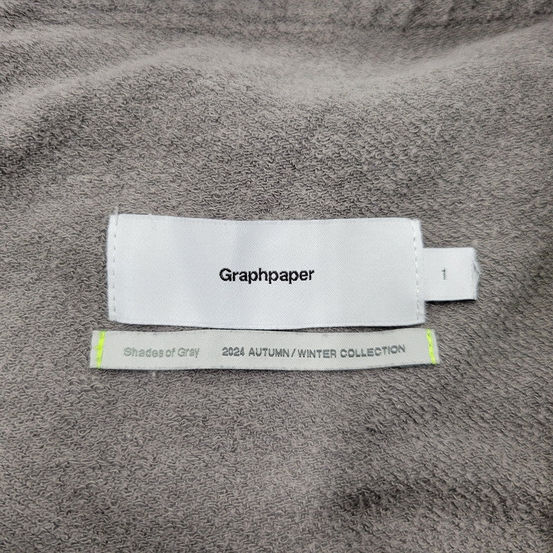 【中古品】【メンズ】 GRAPHPAPER グラフペーパー 24AW LIGHT TERRY PANTS GM243-70237 ライト スウェット パンツ ズボン ボトムス 151-251023-ay-02-izu サイズ：1 カラー：グレー 万代Net店
