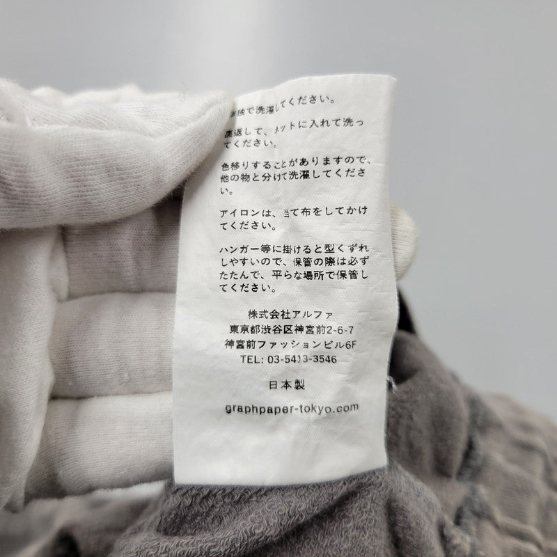 【中古品】【メンズ】 GRAPHPAPER グラフペーパー 24AW LIGHT TERRY PANTS GM243-70237 ライト スウェット パンツ ズボン ボトムス 151-251023-ay-02-izu サイズ：1 カラー：グレー 万代Net店