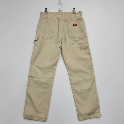 【現状渡し品】【メンズ】 Dickies ディッキーズ PAINTER PANTS ペインターパンツ TALONジッパー ボトムス 157-251024-as-40-izu サイズ：36×32 カラー：アイボリー 万代Net店