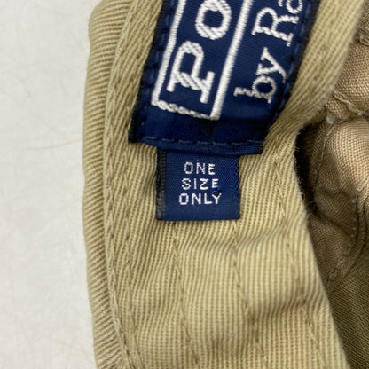 【現状渡し品】【メンズ/レディース】 Polo by Ralph Lauren ポロバイラルフローレン CAP キャップ 帽子 USA製 185-251021-as-34-izu サイズ：F カラー：ベージュ 万代Net店