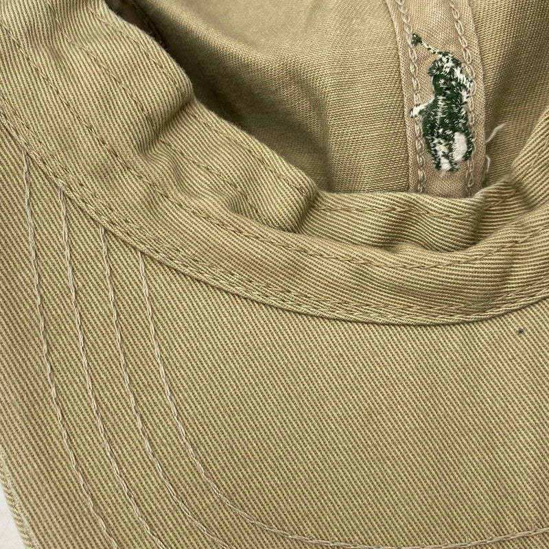 【現状渡し品】【メンズ/レディース】 Polo by Ralph Lauren ポロバイラルフローレン CAP キャップ 帽子 USA製 185-251021-as-34-izu サイズ：F カラー：ベージュ 万代Net店