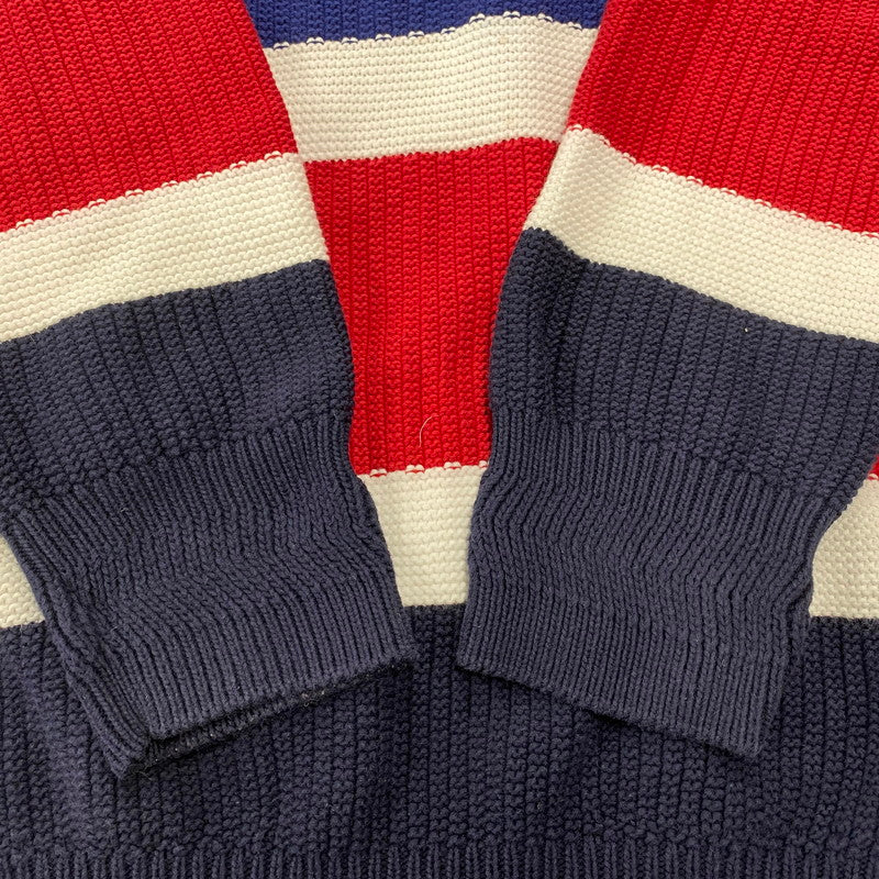 【中古品】【メンズ】 BLACK LABELCRESTBRIDGE ブラックレーベル・クレストブリッジ V NECK KNIT SWEATER 51N52-352-28 Vネック ニット セーター 長袖 トップス 141-251024-as-33-izu サイズ：3 カラー：マルチカラー 万代Net店