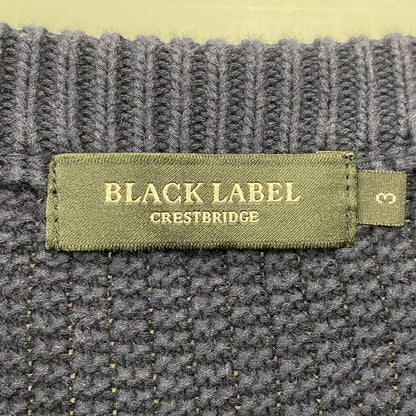 【中古品】【メンズ】 BLACK LABELCRESTBRIDGE ブラックレーベル・クレストブリッジ V NECK KNIT SWEATER 51N52-352-28 Vネック ニット セーター 長袖 トップス 141-251024-as-33-izu サイズ：3 カラー：マルチカラー 万代Net店