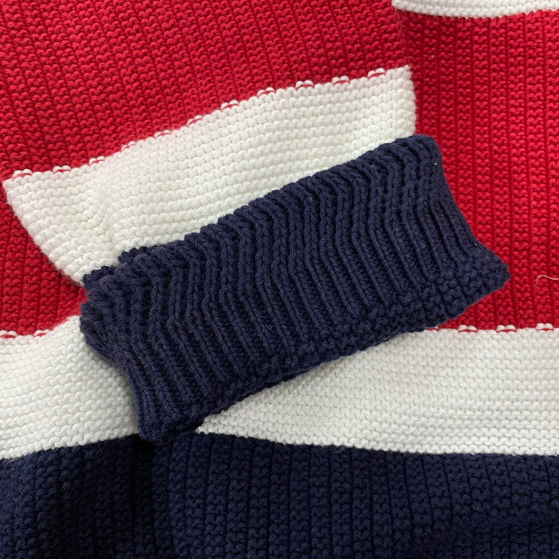 【中古品】【メンズ】 BLACK LABELCRESTBRIDGE ブラックレーベル・クレストブリッジ V NECK KNIT SWEATER 51N52-352-28 Vネック ニット セーター 長袖 トップス 141-251024-as-33-izu サイズ：3 カラー：マルチカラー 万代Net店