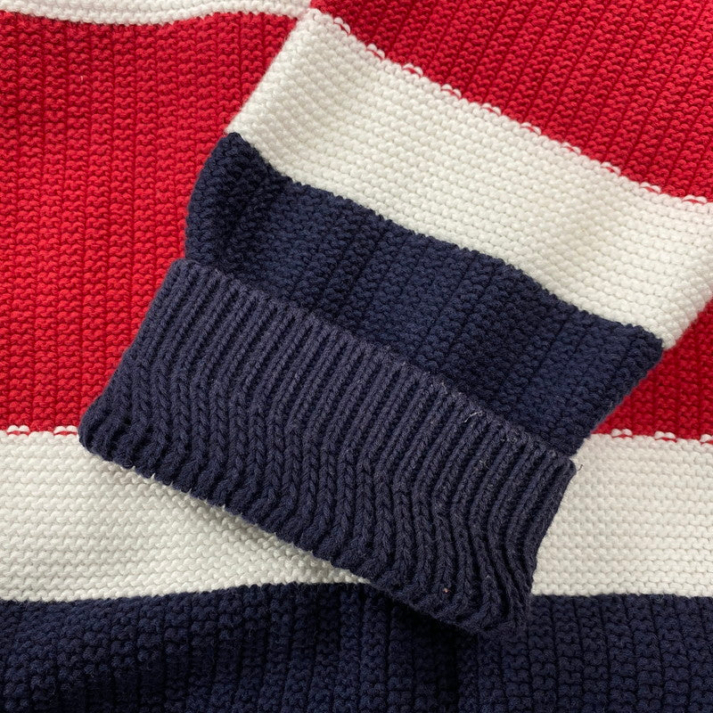 【中古品】【メンズ】 BLACK LABELCRESTBRIDGE ブラックレーベル・クレストブリッジ V NECK KNIT SWEATER 51N52-352-28 Vネック ニット セーター 長袖 トップス 141-251024-as-33-izu サイズ：3 カラー：マルチカラー 万代Net店