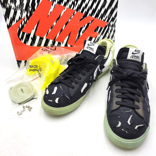 【中古品】【メンズ】 NIKE ナイキ × ACRONYM アクロニウム BLAZER LOW / ACRNM DO9373-001 ブレーザー ロー スニーカー シューズ 靴 160-251027-as-34-izu サイズ：27.5cm カラー：BLACK/WHITE-OLIVE AURA 万代Net店