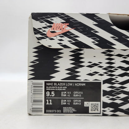 【中古品】【メンズ】 NIKE ナイキ × ACRONYM アクロニウム BLAZER LOW / ACRNM DO9373-001 ブレーザー ロー スニーカー シューズ 靴 160-251027-as-34-izu サイズ：27.5cm カラー：BLACK/WHITE-OLIVE AURA 万代Net店