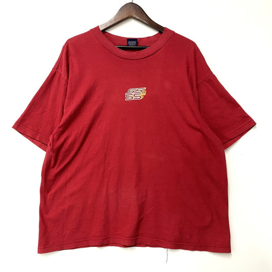 【中古品】【メンズ】 OLD STUSSY オールドステューシー LOGO T-SHIRT ロゴ Tシャツ 紺タグ USA製 半袖 トップス 146-251021-as-01-izu サイズ：XL カラー：レッド 万代Net店