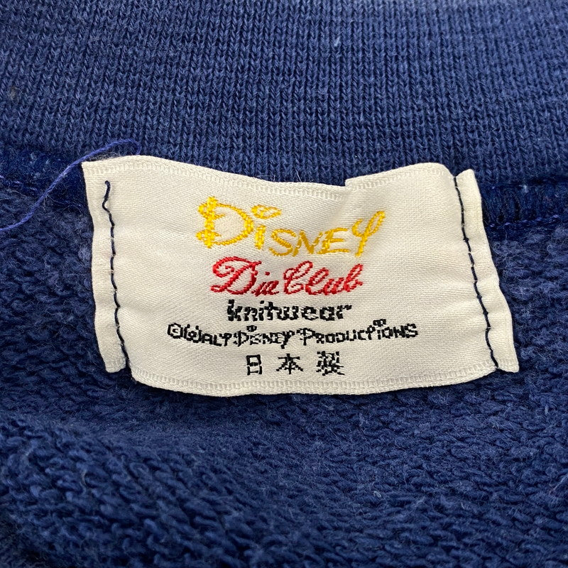 【中古品】【メンズ】 DISNEY DIA CLUB ディズニー ダイヤクラブ RAGLAN SWEATSHIRT ラグラン スウェットシャツ 日本製 白足ミッキー 長袖 トップス 146-251021-as-06-izu カラー：ブルー 万代Net店