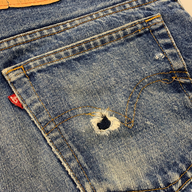 【現状渡し品】【メンズ】 Levi's リーバイス 刻印650 SMALL-E 均等V 脇割 80S 517-0217 BOOTS CUT DENIM PANTS ブーツカット デニム パンツ ボトムス ズボン 157-251024-cs-10-izu サイズ：30×32 カラー：インディゴ 万代Net店