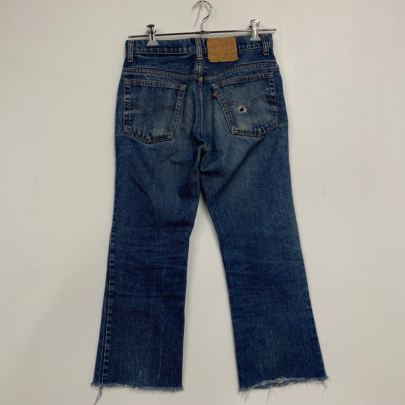 【現状渡し品】【メンズ】 Levi's リーバイス 刻印650 SMALL-E 均等V 脇割 80S 517-0217 BOOTS CUT DENIM PANTS ブーツカット デニム パンツ ボトムス ズボン 157-251024-cs-10-izu サイズ：30×32 カラー：インディゴ 万代Net店