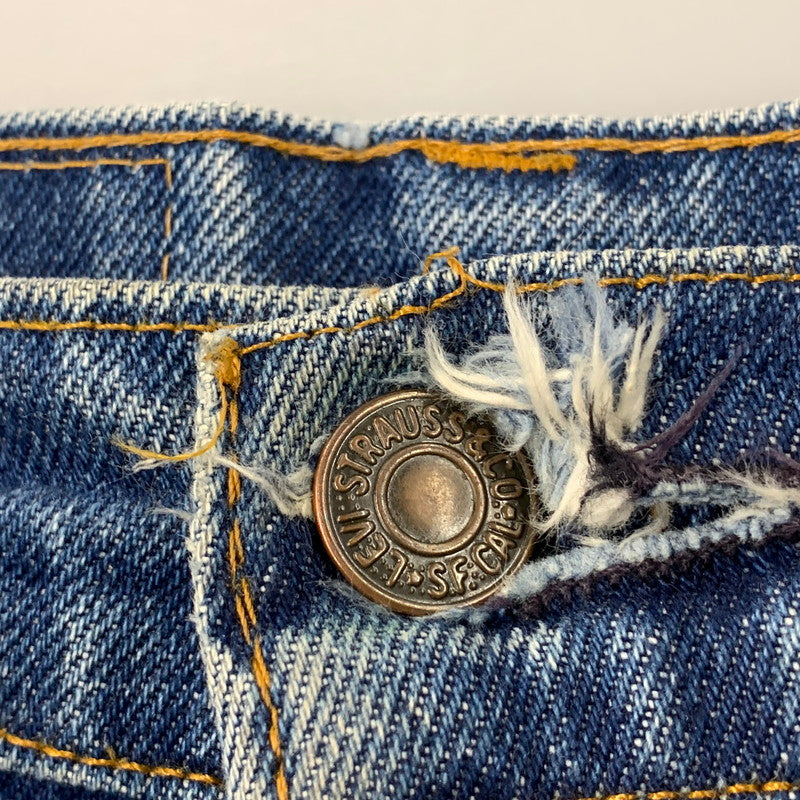 【現状渡し品】【メンズ】 Levi's リーバイス 刻印650 SMALL-E 均等V 脇割 80S 517-0217 BOOTS CUT DENIM PANTS ブーツカット デニム パンツ ボトムス ズボン 157-251024-cs-10-izu サイズ：30×32 カラー：インディゴ 万代Net店