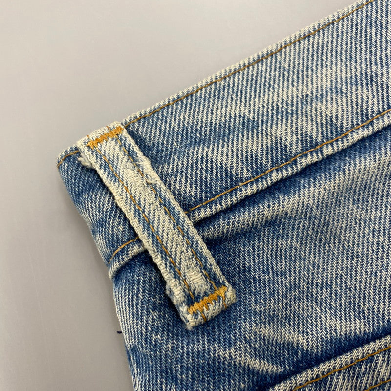 【中古品】【メンズ】 BELL BOTTOMS DENIM PANTS 646-0217 ベルボトム デニムパンツ 刻印16 オレンジタブ 42TALONジッパー バックポケット裏チェーン ジーンズ ボトムス 157-251021-as-14-izu カラー：ライトインディゴ 万代Net店