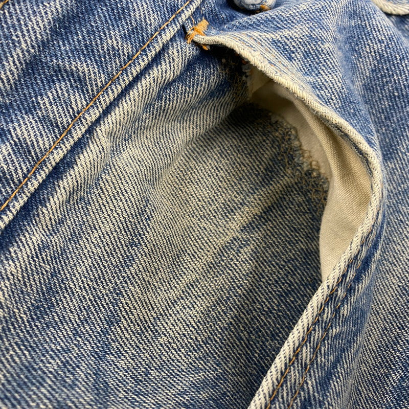 【中古品】【メンズ】 BELL BOTTOMS DENIM PANTS 646-0217 ベルボトム デニムパンツ 刻印16 オレンジタブ 42TALONジッパー バックポケット裏チェーン ジーンズ ボトムス 157-251021-as-14-izu カラー：ライトインディゴ 万代Net店