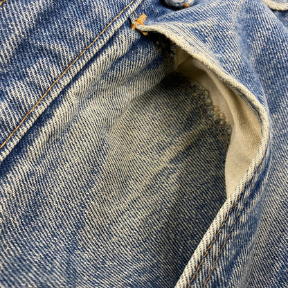 【中古品】【メンズ】 BELL BOTTOMS DENIM PANTS 646-0217 ベルボトム デニムパンツ 刻印16 オレンジタブ 42TALONジッパー バックポケット裏チェーン ジーンズ ボトムス 157-251021-as-14-izu カラー：ライトインディゴ 万代Net店