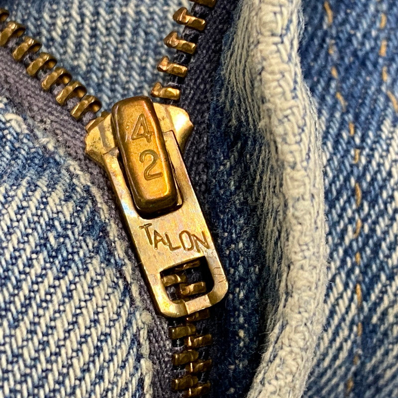 【中古品】【メンズ】 BELL BOTTOMS DENIM PANTS 646-0217 ベルボトム デニムパンツ 刻印16 オレンジタブ 42TALONジッパー バックポケット裏チェーン ジーンズ ボトムス 157-251021-as-14-izu カラー：ライトインディゴ 万代Net店