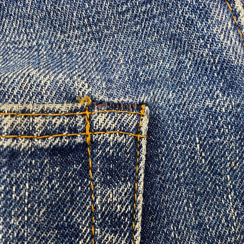 【中古品】【メンズ】 BIG-E DENIM PANTS デニムパンツ 刻印6 不均等V バックポケット裏シングル 並行ステッチ イエローステッチ 通常R 黒カン 赤耳 ジーンズ ボトムス 157-251021-as-13-izu カラー：インディゴ 万代Net店