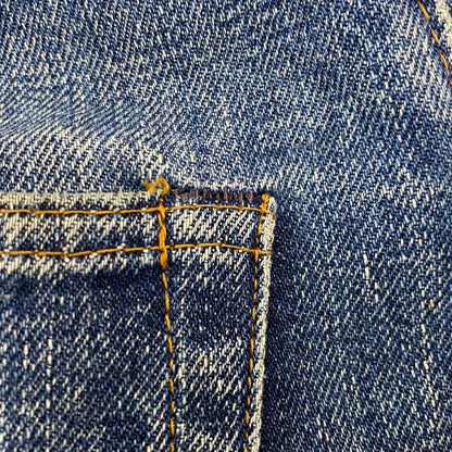 【中古品】【メンズ】 BIG-E DENIM PANTS デニムパンツ 刻印6 不均等V バックポケット裏シングル 並行ステッチ イエローステッチ 通常R 黒カン 赤耳 ジーンズ ボトムス 157-251021-as-13-izu カラー：インディゴ 万代Net店