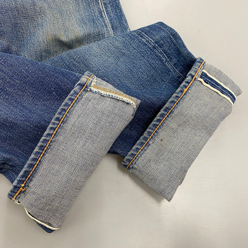 【中古品】【メンズ】 BIG-E DENIM PANTS デニムパンツ 刻印6 不均等V バックポケット裏シングル 並行ステッチ イエローステッチ 通常R 黒カン 赤耳 ジーンズ ボトムス 157-251021-as-13-izu カラー：インディゴ 万代Net店