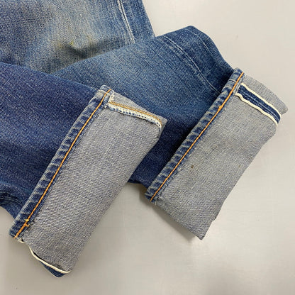 【中古品】【メンズ】 BIG-E DENIM PANTS デニムパンツ 刻印6 不均等V バックポケット裏シングル 並行ステッチ イエローステッチ 通常R 黒カン 赤耳 ジーンズ ボトムス 157-251021-as-13-izu カラー：インディゴ 万代Net店