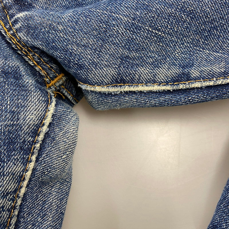 【中古品】【メンズ】 BIG-E DENIM PANTS デニムパンツ 刻印6 不均等V バックポケット裏シングル 並行ステッチ イエローステッチ 通常R 黒カン 赤耳 ジーンズ ボトムス 157-251021-as-13-izu カラー：インディゴ 万代Net店