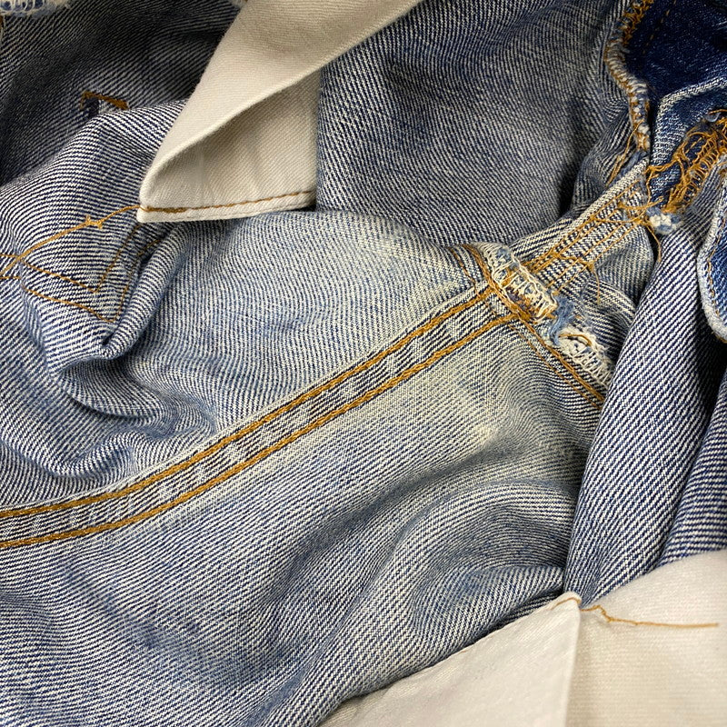 【中古品】【メンズ】 BIG-E DENIM PANTS デニムパンツ 刻印6 不均等V バックポケット裏シングル 並行ステッチ イエローステッチ 通常R 黒カン 赤耳 ジーンズ ボトムス 157-251021-as-13-izu カラー：インディゴ 万代Net店