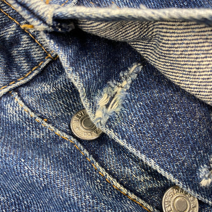 【中古品】【メンズ】 BIG-E DENIM PANTS デニムパンツ 刻印6 不均等V バックポケット裏シングル 並行ステッチ イエローステッチ 通常R 黒カン 赤耳 ジーンズ ボトムス 157-251021-as-13-izu カラー：インディゴ 万代Net店
