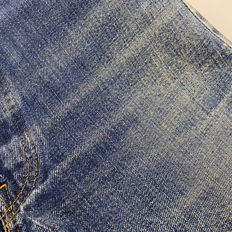 【中古品】【メンズ】 BIG-E DENIM PANTS デニムパンツ 刻印6 不均等V バックポケット裏シングル 並行ステッチ イエローステッチ 通常R 黒カン 赤耳 ジーンズ ボトムス 157-251021-as-13-izu カラー：インディゴ 万代Net店