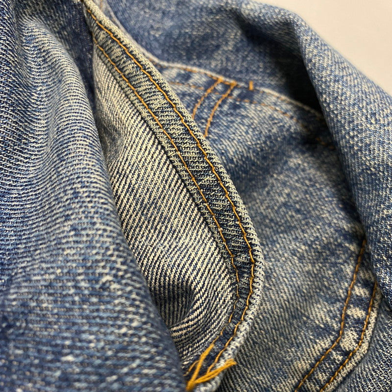 【中古品】【メンズ】 BIG-E DENIM PANTS デニムパンツ 刻印6 不均等V バックポケット裏シングル 並行ステッチ イエローステッチ 通常R 黒カン 赤耳 ジーンズ ボトムス 157-251021-as-13-izu カラー：インディゴ 万代Net店