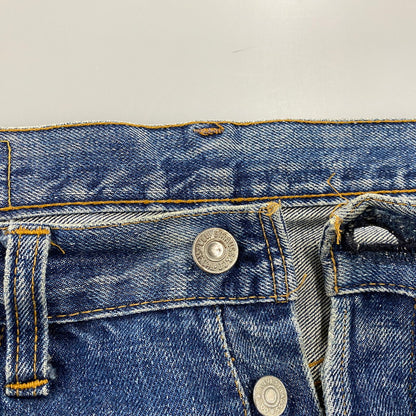 【中古品】【メンズ】 BIG-E DENIM PANTS デニムパンツ 刻印6 不均等V バックポケット裏シングル 並行ステッチ イエローステッチ 通常R 黒カン 赤耳 ジーンズ ボトムス 157-251021-as-13-izu カラー：インディゴ 万代Net店