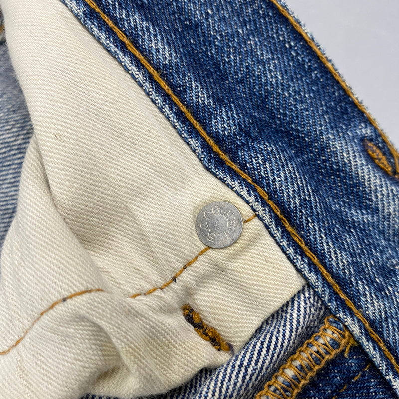【中古品】【メンズ】 BIG-E DENIM PANTS デニムパンツ 刻印6 不均等V バックポケット裏シングル 並行ステッチ イエローステッチ 通常R 黒カン 赤耳 ジーンズ ボトムス 157-251021-as-13-izu カラー：インディゴ 万代Net店