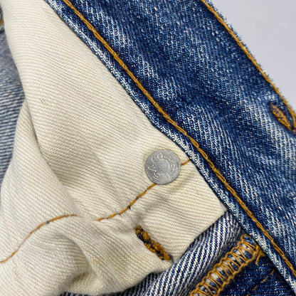【中古品】【メンズ】 BIG-E DENIM PANTS デニムパンツ 刻印6 不均等V バックポケット裏シングル 並行ステッチ イエローステッチ 通常R 黒カン 赤耳 ジーンズ ボトムス 157-251021-as-13-izu カラー：インディゴ 万代Net店
