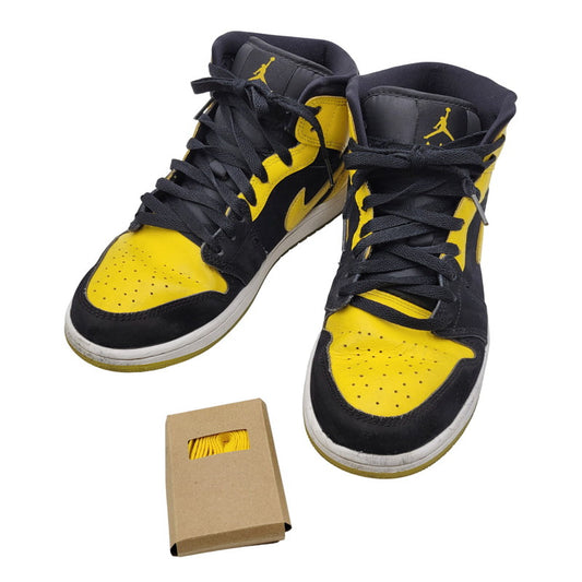 【中古品】【メンズ】 NIKE ナイキ AIR JORDAN 1 MID SE HJ6654-071 エア ジョーダン 1 ミッド SE スニーカー シューズ 靴 160-251027-as-35-izu サイズ：26.5cm カラー：BLACK/VARSITY MAIZE-WHITE 万代Net店