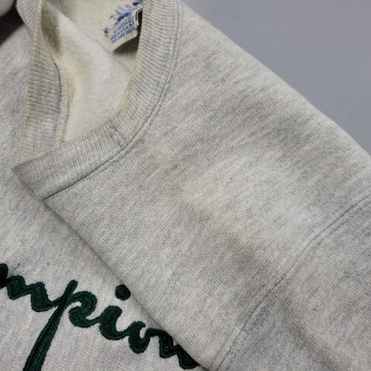 【中古品】【メンズ】 CHAMPION LOGO REVERSE WEAVE SWEATSHIRT チャンピオン ロゴ リバースウィーブ スウェット シャツ 長袖 刺繍タグ USA製 トップス 146-251023-ay-01-izu サイズ：M カラー：グレー 万代Net店