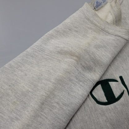 【中古品】【メンズ】 CHAMPION LOGO REVERSE WEAVE SWEATSHIRT チャンピオン ロゴ リバースウィーブ スウェット シャツ 長袖 刺繍タグ USA製 トップス 146-251023-ay-01-izu サイズ：M カラー：グレー 万代Net店