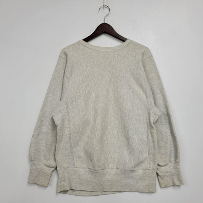 【中古品】【メンズ】 CHAMPION LOGO REVERSE WEAVE SWEATSHIRT チャンピオン ロゴ リバースウィーブ スウェット シャツ 長袖 刺繍タグ USA製 トップス 146-251023-ay-01-izu サイズ：M カラー：グレー 万代Net店
