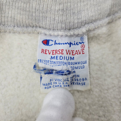 【中古品】【メンズ】 CHAMPION LOGO REVERSE WEAVE SWEATSHIRT チャンピオン ロゴ リバースウィーブ スウェット シャツ 長袖 刺繍タグ USA製 トップス 146-251023-ay-01-izu サイズ：M カラー：グレー 万代Net店