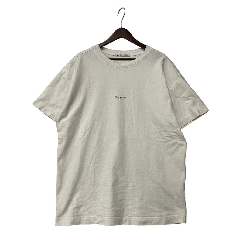 【中古品】【メンズ】 ACNE STUDIOS アクネストゥディオズ OVERSIZED LOGO PRINT SS TEE STUDIOS FN-MN-TSHI000018 オーバーサイズ ロゴ プリント ショートスリーブ Tシャツ 半袖 トップス 141-251102-as-24-izu サイズ：M カラー：ホワイト 万代Net店