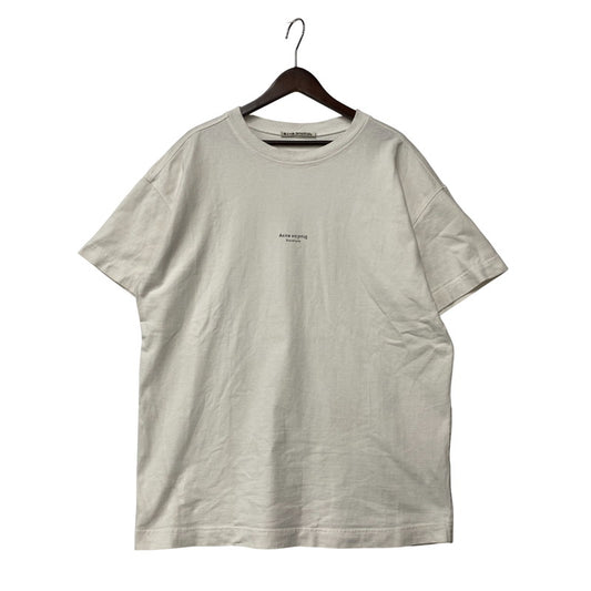 【中古品】【メンズ】 ACNE STUDIOS アクネストゥディオズ OVERSIZED LOGO PRINT SS TEE STUDIOS FN-MN-TSHI000018 オーバーサイズ ロゴ プリント ショートスリーブ Tシャツ 半袖 トップス 141-251102-as-24-izu サイズ：M カラー：ホワイト 万代Net店