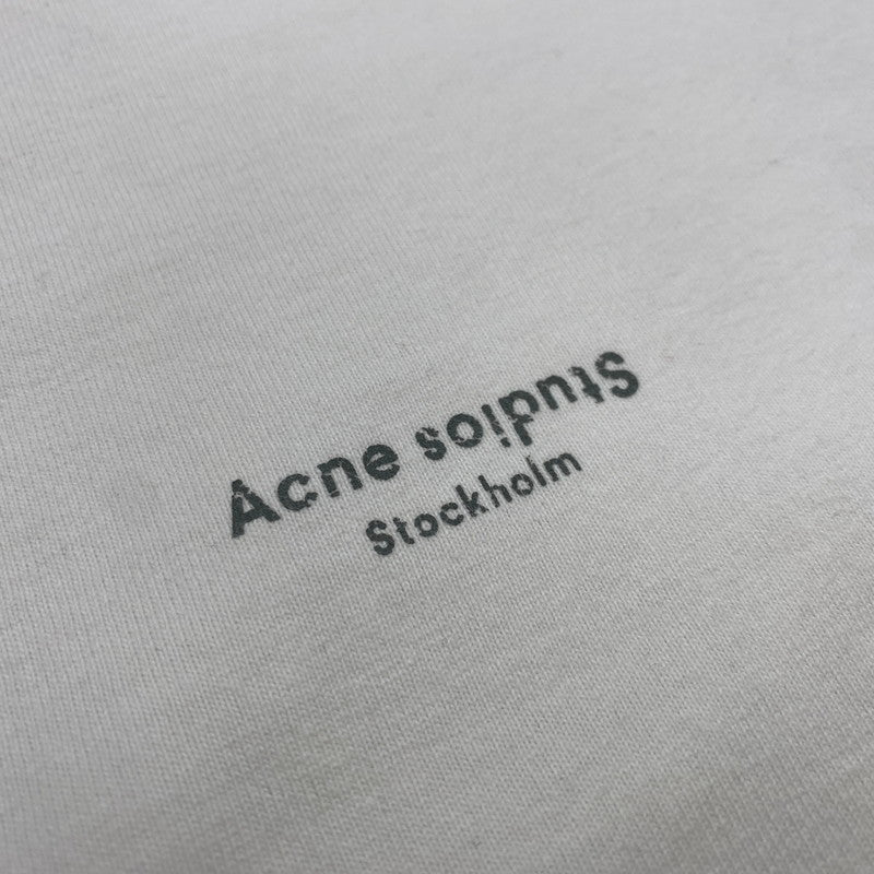 【中古品】【メンズ】 ACNE STUDIOS アクネストゥディオズ OVERSIZED LOGO PRINT SS TEE STUDIOS FN-MN-TSHI000018 オーバーサイズ ロゴ プリント ショートスリーブ Tシャツ 半袖 トップス 141-251102-as-24-izu サイズ：M カラー：ホワイト 万代Net店