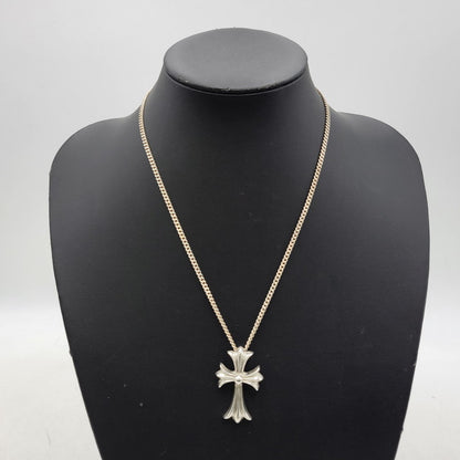 【中古品】【メンズ/レディース】 CHROME HEARTS クロムハーツ STERLING CH CRS SML PENDANT TOP スモールCHクロス ペンダントトップ アクセサリー 190-251214-as-12-izu カラー：シルバー 万代Net店