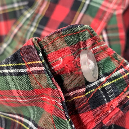 【中古品】【メンズ】 CHECK LS BD SHIRT チェック ロングスリーブ ボタンダウン シャツ トップス 長袖 149-251023-ya-06-izu サイズ：M カラー：赤系 万代Net店