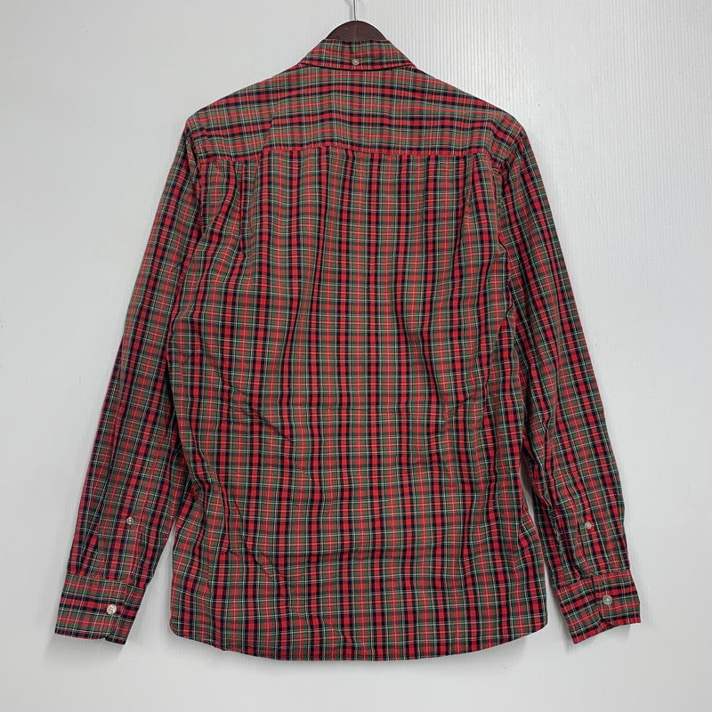 【中古品】【メンズ】 CHECK LS BD SHIRT チェック ロングスリーブ ボタンダウン シャツ トップス 長袖 149-251023-ya-06-izu サイズ：M カラー：赤系 万代Net店