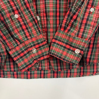 【中古品】【メンズ】 CHECK LS BD SHIRT チェック ロングスリーブ ボタンダウン シャツ トップス 長袖 149-251023-ya-06-izu サイズ：M カラー：赤系 万代Net店