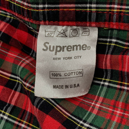 【中古品】【メンズ】 CHECK LS BD SHIRT チェック ロングスリーブ ボタンダウン シャツ トップス 長袖 149-251023-ya-06-izu サイズ：M カラー：赤系 万代Net店
