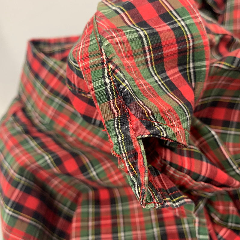 【中古品】【メンズ】 CHECK LS BD SHIRT チェック ロングスリーブ ボタンダウン シャツ トップス 長袖 149-251023-ya-06-izu サイズ：M カラー：赤系 万代Net店