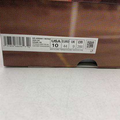 【中古美品】【メンズ】 NIKE ナイキ AIR JORDAN 1 RETRO HIGH OG DZ5485-106 エア ジョーダン 1 レトロ ハイ OG スニーカー シューズ 靴 160-251024-as-02-izu サイズ：28cm カラー：WHITE/BLACK-VARSITY RED-SAIL 万代Net店